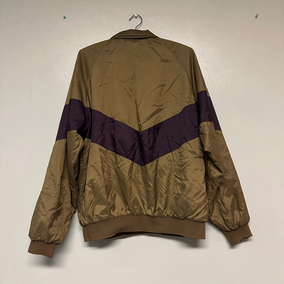 Vintage Men's Duckster Windbreaker Jacket size large Brown Purple insulated - Picture 9 of 12